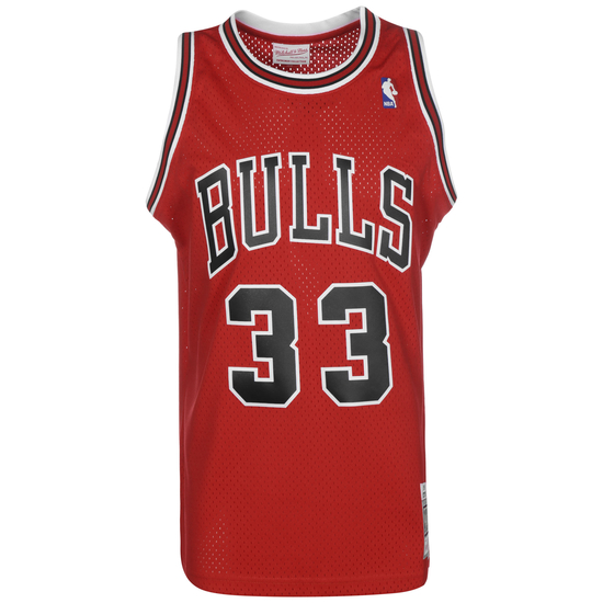 NBA Chicago Bulls Swingman Scottie Pippen Trikot Herren, rot / schwarz, zoom bei OUTFITTER Online
