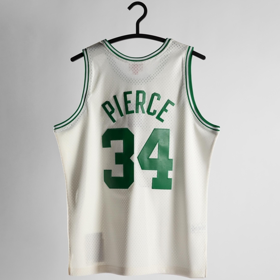 NBA Boston Celtics Paul Pierce Off White Team Color Swingman Trikot Herren, weiß / grün, zoom bei OUTFITTER Online