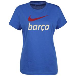 FC Barcelona Swoosh Club T-Shirt Damen, blau / rot, zoom bei OUTFITTER Online