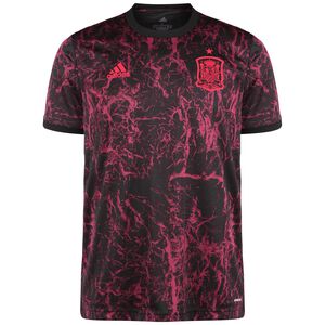 Spanien Pre-Match T-Shirt EM 2021 Herren, dunkelrot / schwarz, zoom bei OUTFITTER Online