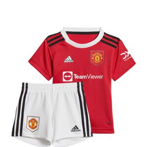 Manchester United Minikit Home 2022/2023 Babys, rot / weiß, zoom bei OUTFITTER Online