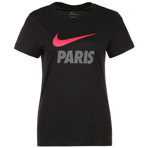 Paris St.-Germain Swoosh Club T-Shirt Damen, schwarz / rot, zoom bei OUTFITTER Online