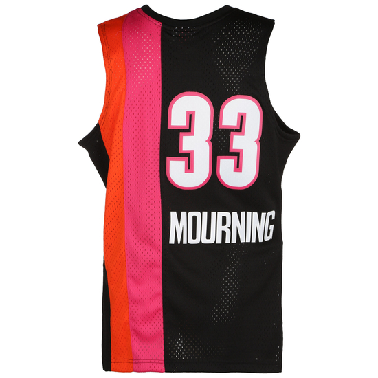 NBA Miami Heat Alonzo Mourning Swingman 2.0 Trikot Herren, schwarz / rot, zoom bei OUTFITTER Online