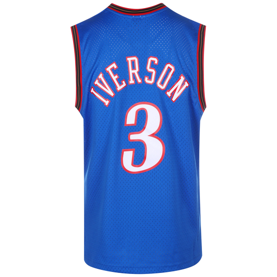 NBA Philadelphia 76ers Allen Iverson Trikot Herren, blau, zoom bei OUTFITTER Online