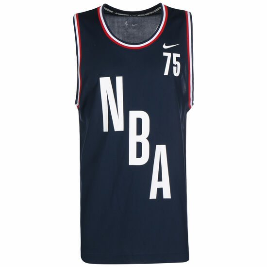 NBA DNA 75 Tanktop Herren, dunkelblau / weiß, zoom bei OUTFITTER Online
