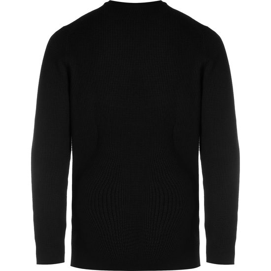 Grid Knit Sweatshirt Herren, schwarz, zoom bei OUTFITTER Online