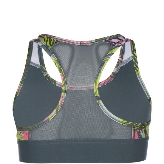 Techfit Graphic Aeroready Sport-BH Kinder, oliv / rosa, zoom bei OUTFITTER Online