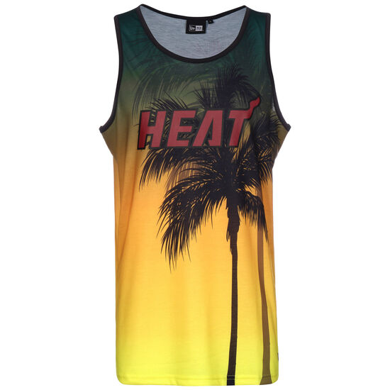 NBA Miami Heat Summer City AOP Tank Herren, gelb / schwarz, zoom bei OUTFITTER Online