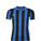 Striped Division IV Fußballtrikot Kinder, blau / schwarz, zoom bei OUTFITTER Online