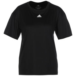 3-Streifen AEROREADY Trainingsshirt Damen, schwarz / weiß, zoom bei OUTFITTER Online