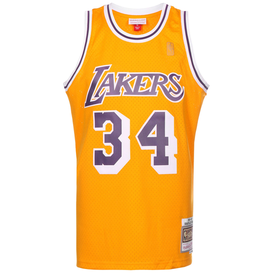 NBA Los Angeles Lakers 1996-97 Swingman 2.0 Shaquille O´Neal Trikot Herren, gelb / lila, zoom bei OUTFITTER Online
