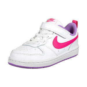 Court Borough Low Sneaker Kinder, weiß / pink, zoom bei OUTFITTER Online