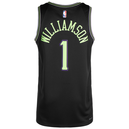 NBA New Orleans Pelicans Zion Williamson City Edition Swingman Trikot Herren, schwarz, zoom bei OUTFITTER Online
