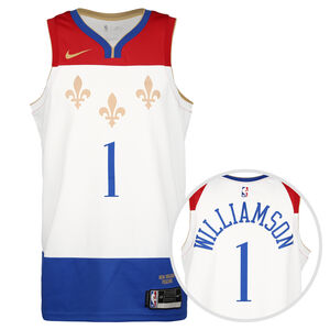 NBA New Orleans Pelicans Williamson City Edition Swingman Trikot Herren, weiß / blau, zoom bei OUTFITTER Online