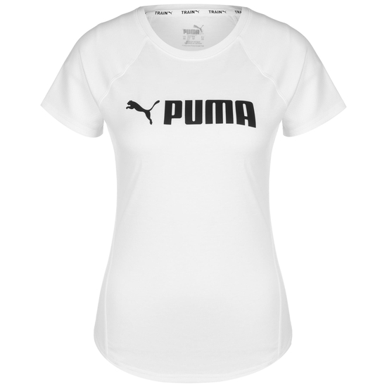 Fit Logo Graphic Trainingsshirt Damen, weiß / schwarz, zoom bei OUTFITTER Online