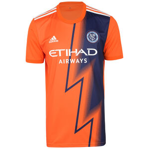 New York City FC Trikot Away 2022/23 Herren, orange / blau, zoom bei OUTFITTER Online