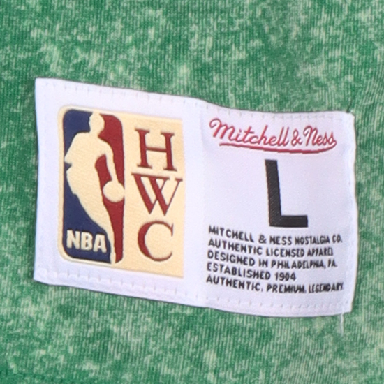 NBA Boston Celtics Larry Bird Acid Wash Trikot Herren, grün, zoom bei OUTFITTER Online