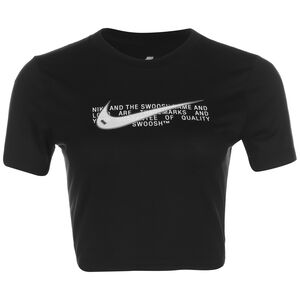 Tee Slim Crp Swoosh Crop T-Shirt Damen, schwarz / weiß, zoom bei OUTFITTER Online