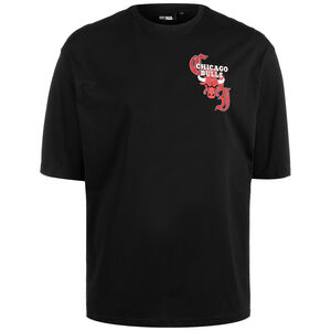 NBA Chicago Bulls Team Graphic T-Shirt Herren, schwarz / rot, zoom bei OUTFITTER Online