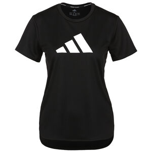 3- Streifen Logo Trainingsshirt Damen, schwarz / weiß, zoom bei OUTFITTER Online