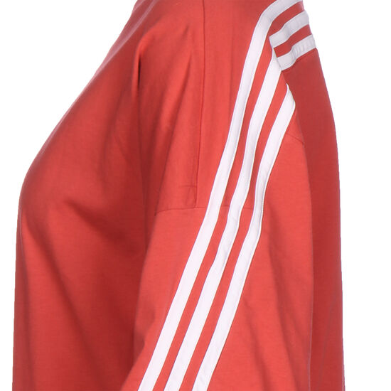 Future Icons 3-Stripes Trainingsshirt Damen, rot / weiß, zoom bei OUTFITTER Online