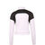 1/4 Zip Fleece Sweatshirt Damen, rosa / schwarz, zoom bei OUTFITTER Online