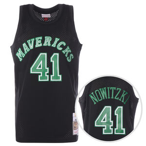 NBA Dallas Mavericks Dirk Nowitzki Black Team Color Swingman Trikot Herren, schwarz / grün, zoom bei OUTFITTER Online
