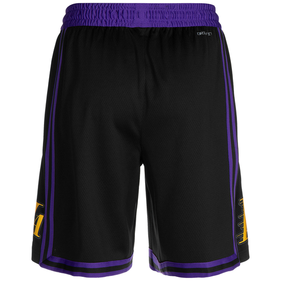 NBA Los Angeles Lakers City Edition Swingman Basketballshorts Herren, schwarz, zoom bei OUTFITTER Online