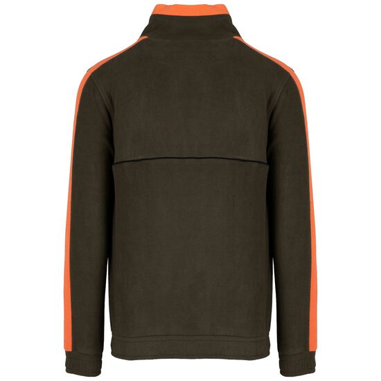 DMWU Patch Fleece Sweatshirt Herren, oliv / orange, zoom bei OUTFITTER Online