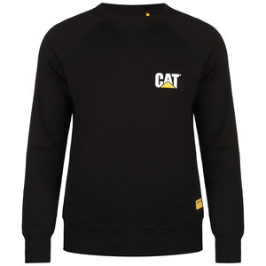CAT Small Logo Roundneck Sweatshirt Herren, schwarz, zoom bei OUTFITTER Online