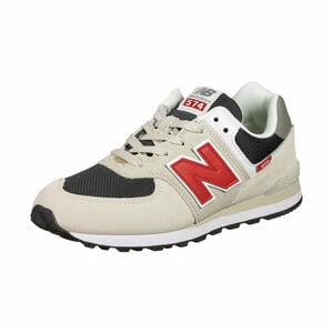 574 Sneaker Kinder, beige / rot, zoom bei OUTFITTER Online