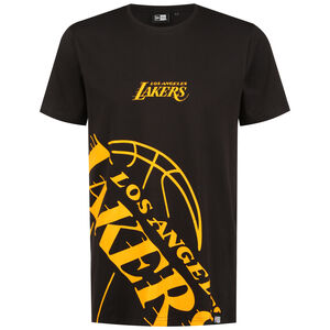 NBA Los Angeles Lakers Enlarged Logo T-Shirt Herren, schwarz / gelb, zoom bei OUTFITTER Online