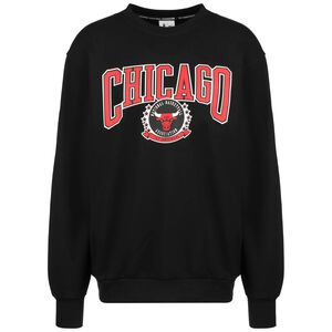 NBA Chicago Bulls Fleece Crew Sweatshirt Herren, schwarz / rot, zoom bei OUTFITTER Online