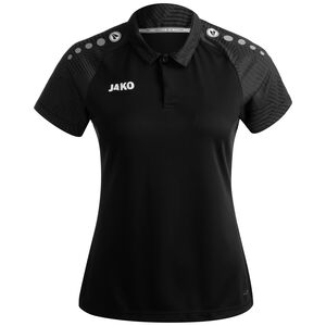 Performance Poloshirt Damen, schwarz / dunkelgrau, zoom bei OUTFITTER Online