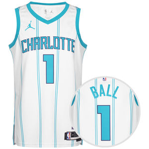 NBA Charlotte Hornets LaMelo Ball Association Edition Swingman Trikot Herren, weiß / blau, zoom bei OUTFITTER Online