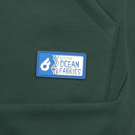 OCEAN FABRICS TAHI Zip-Hoodie Herren, dunkelgrün / weiß, zoom bei OUTFITTER Online