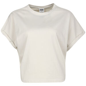 Short Pigment Dye Cut On Sleeve T-Shirt Damen, creme, zoom bei OUTFITTER Online