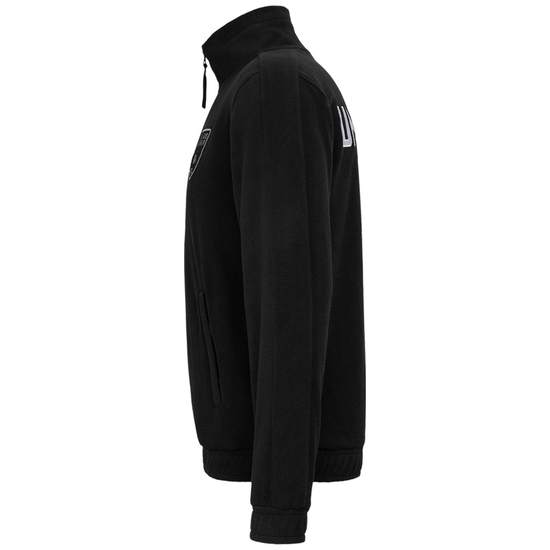 Fleece Quarter Zip Sweatshirt Herren, schwarz / weiß, zoom bei OUTFITTER Online