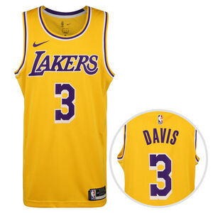 NBA Los Angeles Lakers Anthony Davies Icon Edition Trikot Herren, gelb / lila, zoom bei OUTFITTER Online