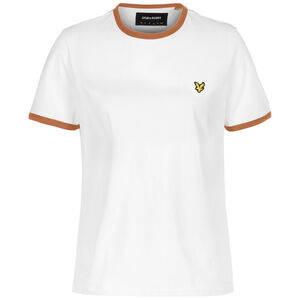 Ringer T-Shirt Damen, weiß / hellbraun, zoom bei OUTFITTER Online