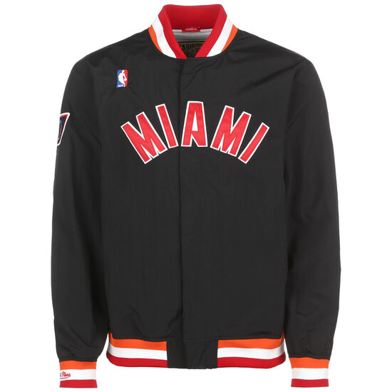 NBA Miami Heat Warm Up Jacke Herren, schwarz / rot, zoom bei OUTFITTER Online