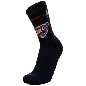 NBA Oklahoma City Thunder Elite Crew Socken, blau / rot, zoom bei OUTFITTER Online