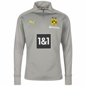 Borussia Dortmund Fleece Sweatshirt Herren, grau / gelb, zoom bei OUTFITTER Online