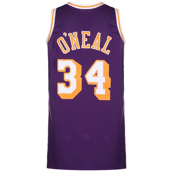 NBA Los Angeles Lakers 1996-97 Swingman Shaquille O'Neal Trikot Herren, lila, zoom bei OUTFITTER Online