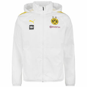 Borussia Dortmund Regenjacke Herren, weiß / neongelb, zoom bei OUTFITTER Online