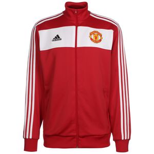 Manchester United 3-Streifen Trainingsjacke Herren, rot / weiß, zoom bei OUTFITTER Online
