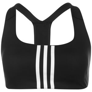 Better 3-Stripes Sport-BH Damen, schwarz / weiß, zoom bei OUTFITTER Online