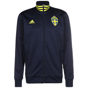 Schweden 3-Streifen Trainingsjacke EM 2021 Herren, dunkelblau / gelb, zoom bei OUTFITTER Online