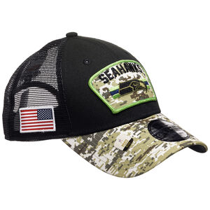 NFL Seattle Seahawks 9FORTY Trucker 2021 Salut To Service Cap, , zoom bei OUTFITTER Online