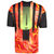 Olympio Football Jersey T-Shirt, neonrot / neongelb, zoom bei OUTFITTER Online